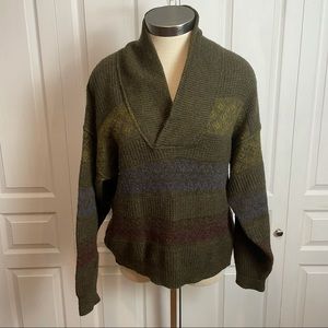 Shawl Collared Wool Sweater